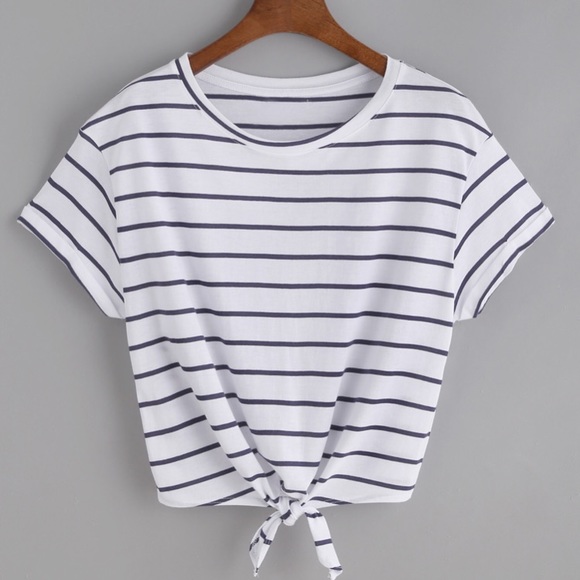 Tops - Front tie crop top